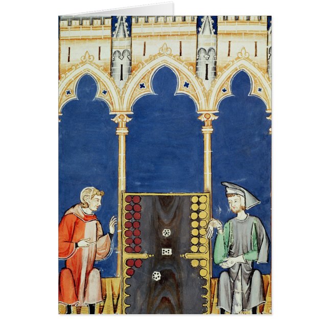 Dos jugadores de Backgammon (Frente)