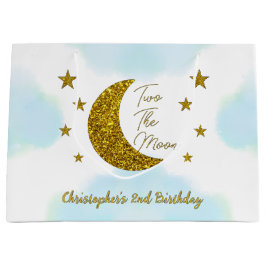 Dos la bolsa grande de regalo de cumpleaños de la 