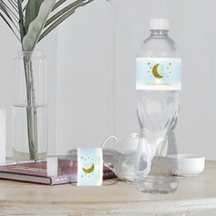 Dos La Etiqueta De Botella De Agua De Segundo Cump