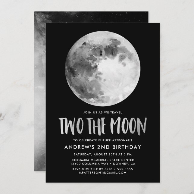 Dos La Luna | Segunda invitación a la fiesta de cu (Anverso / Reverso)