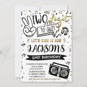 Dos legit para dejar la invitación de cumpleaños H