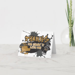 Dos letras para dejar las tarjetas de agradecimien