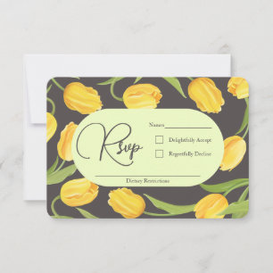 Dos Lips y Tulips Wedding RSVP