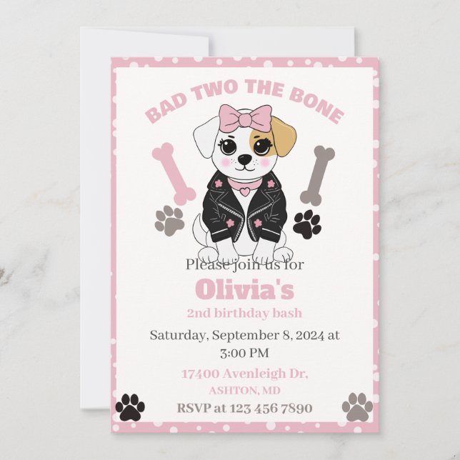 Dos malas invitaciones para perros de huesos, invi (Anverso)