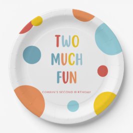 Dos Mucho Diversión Platos para Fiesta de Cumpleañ