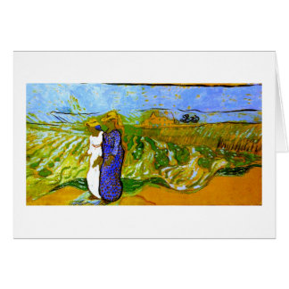 Dos mujeres cruzando campos Van Gogh Bella Artes