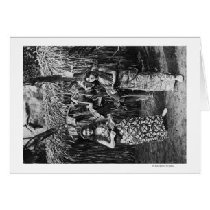 Dos mujeres hawaianas con la fotografía de