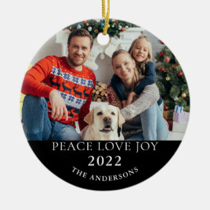 Dos navidades 2022 Ornamento de fotos
