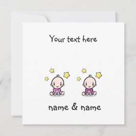 Dos Niñas Bebés Felicitaciones Con Nombres,