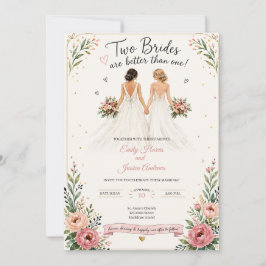 Dos novias son mejor que una invitación de boda