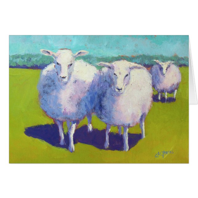 Dos ovejas en el campo (Anverso (Horizontal))