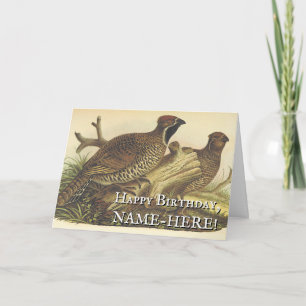 Dos pájaros, tarjeta de felicitación de cumpleaños