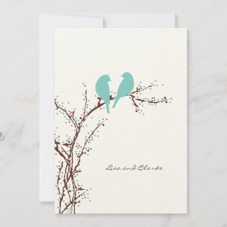 Dos palomas {mod} invitaciones de matrimonio