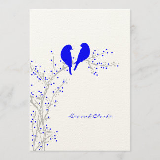 Dos palomas {royal} invitaciones a la boda