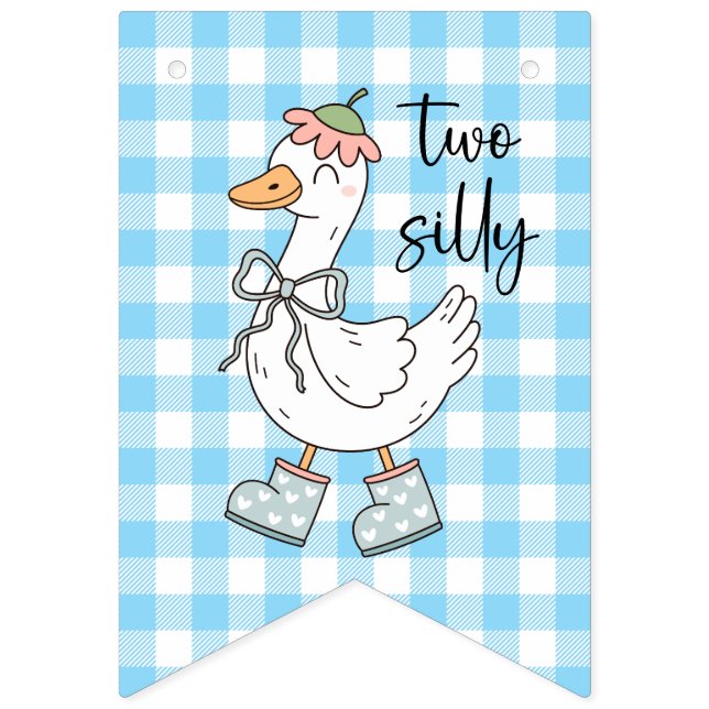 Dos pancartas de cumpleaños azules y mortales (Séptima bandera)