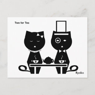 Dos para la postal del té