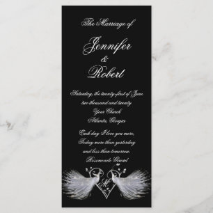 Dos pavos reales y programas blancos del monograma