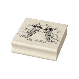 Dos Peas En Un Sello De Pod