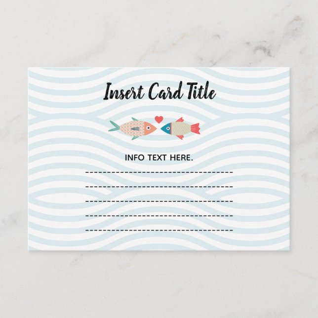 Dos peces menos en el mar insertan la tarjeta 2 (Anverso)