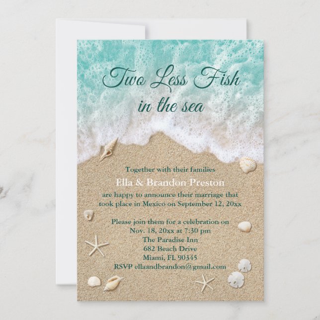Dos peces menos en el mar luego de la invitación a (Anverso)