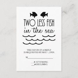 Dos peces menos en la boda marítima RSVP