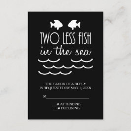 Dos peces menos en la boda marítima RSVP
