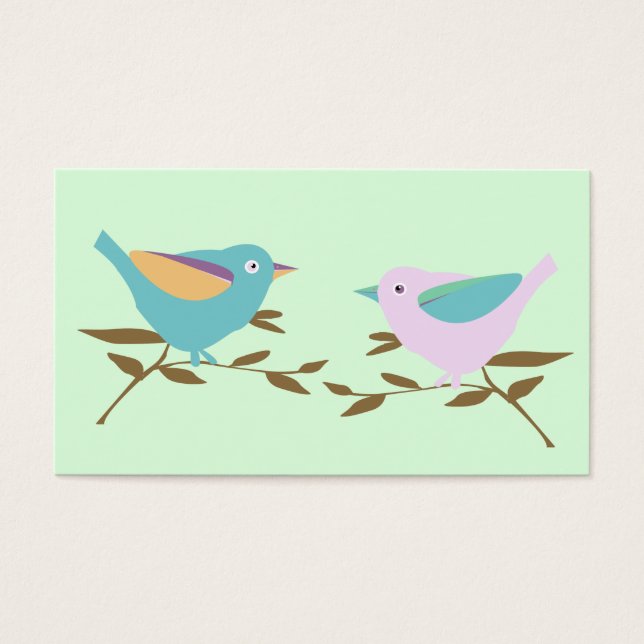 Dos pequeñas aves (Frente)
