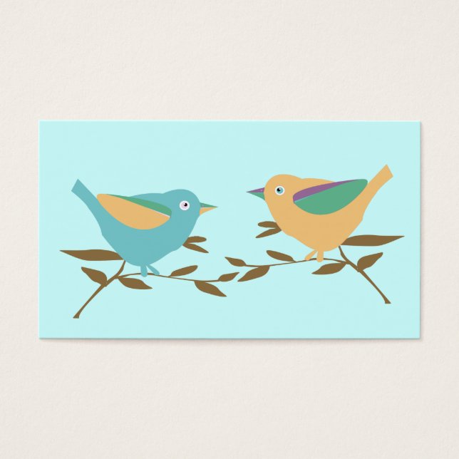 Dos pequeñas aves (Frente)