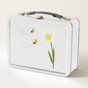 Dos pequeñas y lindas abejas