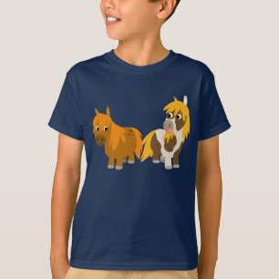 Dos Personalizados adorables ponen camiseta para n