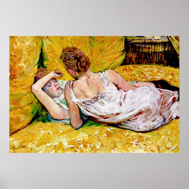 Dos Posters de amigos por Henri de Toulouse-Lautre (Frente)