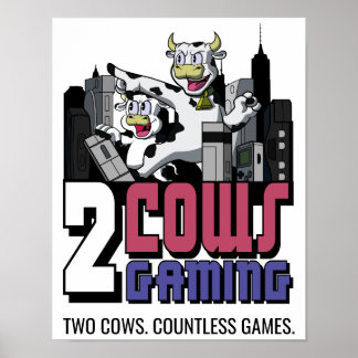 Dos Posters de juegos de vacas