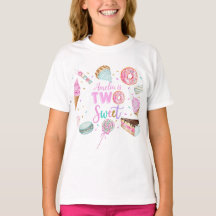 Dos postres dulces Chica Camiseta de cumpleaños