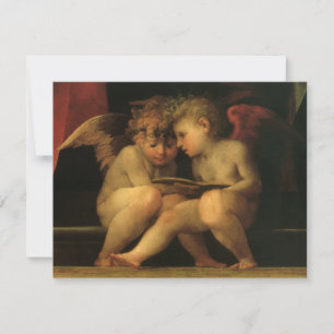 Dos querubines leyendo por Rosso Fiorentino, Ángel