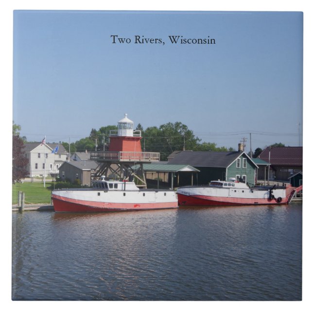 Dos ríos, baldosas de Wisconsin (Frente)