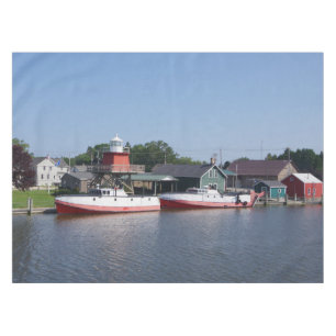 Dos ríos, manteles de Wisconsin