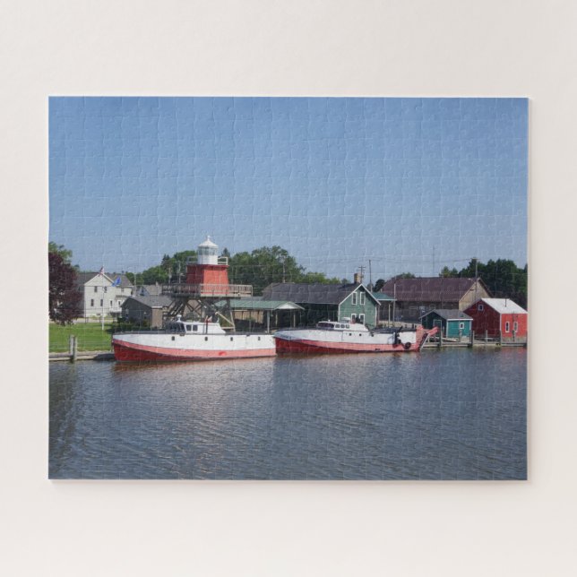 Dos ríos, rompecabezas de Wisconsin (Horizontal)