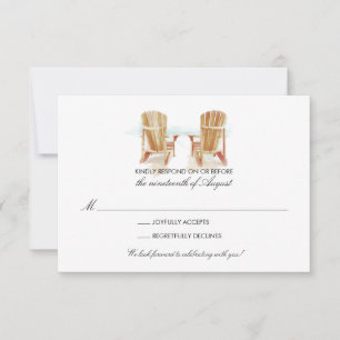 Dos Sillas Adirondack de Acuarela RSVP
