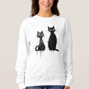 Dos sudaderas negras para gatos