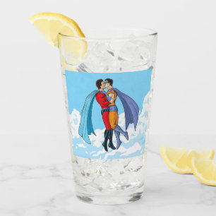 Dos superhéroes de SlipperyJoe besando al carro vo