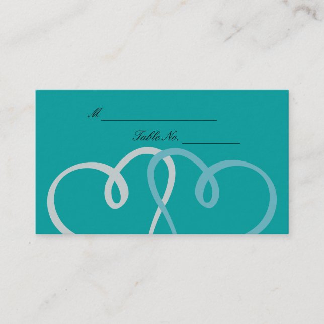 Dos tarjetas Bodas de corazón (Anverso)