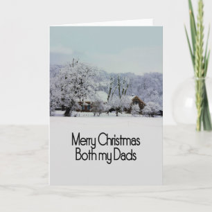 Dos tarjetas Dads Merry Christmas