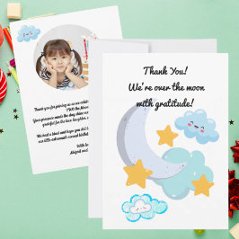 Dos tarjetas de agradecimiento de la foto del cump