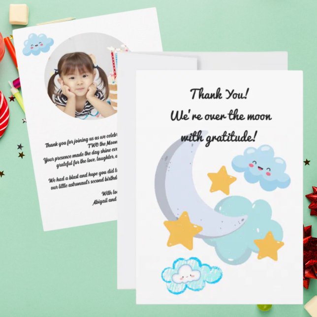 Dos tarjetas de agradecimiento de la foto del cump (Subido por el creador)