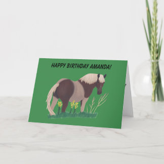 Dos tarjetas de cumpleaños de marrón y marrón con 