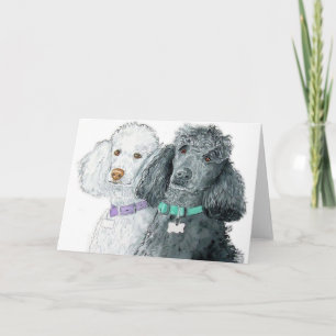 Dos tarjetas de felicitación de canapés