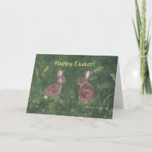 Dos tarjetas de felicitación felices de Pascua de