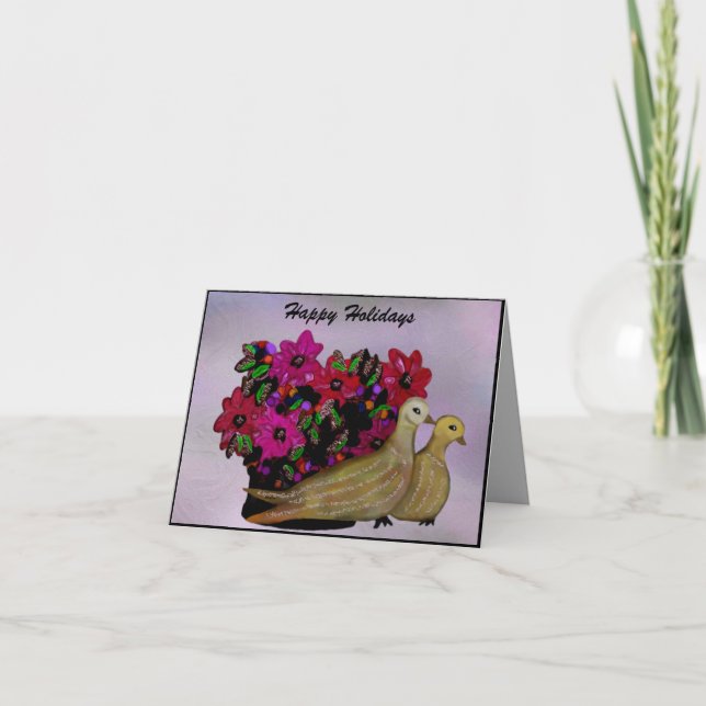 Dos tarjetas de las palomas de la tortuga (Anverso)