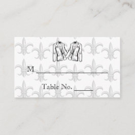 Dos tarjetas de plaza de Boda gay Tuxedo Groom