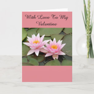 Dos tarjetas de San Valentín de Waterlilies